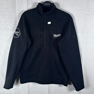 Milwaukee Tool 100 Years Anniversary Full Zip Fleece Jacket Black Mens Medium